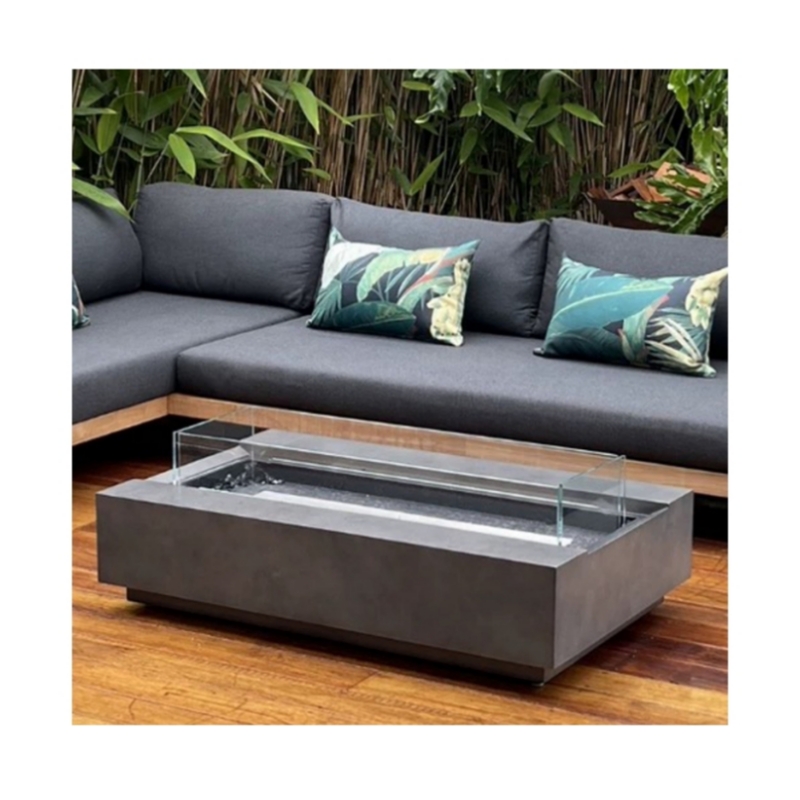 Outdoor Furniture And Fire Pit - Conjunto de Móveis Externos Modernos em