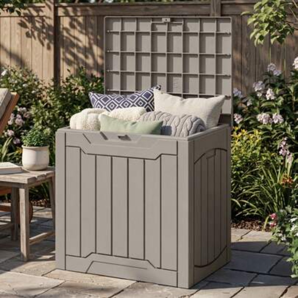 Outdoor Furniture With Storage - Caixa de Armazenamento Externa Impermeável de