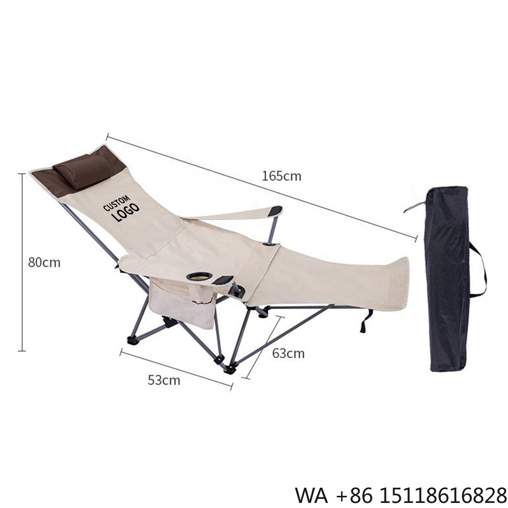 Outdoor Furniture With Storage - Cadeira Reclinável Portátil e Dobrável, Leve