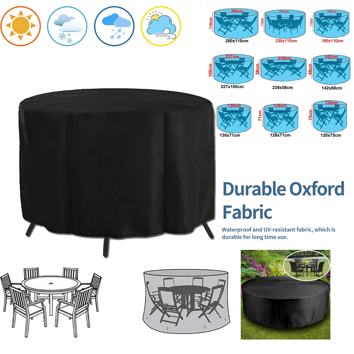 Outdoor Furniture Upholstery Near Me - Capa Redonda para Móveis de Jardim