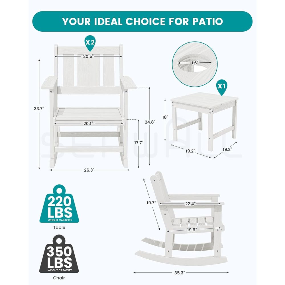 Conjunto de 2 Cadeiras de Bala - Outdoor Furniture Ofo avaliação e preço