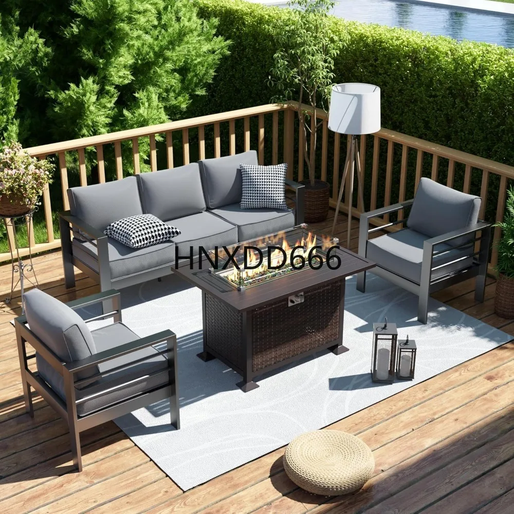Conjunto de Móveis para Pátio  - Outdoor Furniture And Fire Pit avaliação e preço