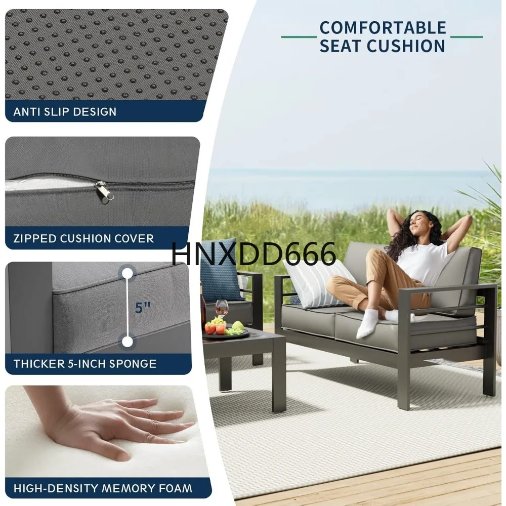 Conjunto de Móveis para Pátio  - Outdoor Furniture And Fire Pit avaliação e preço