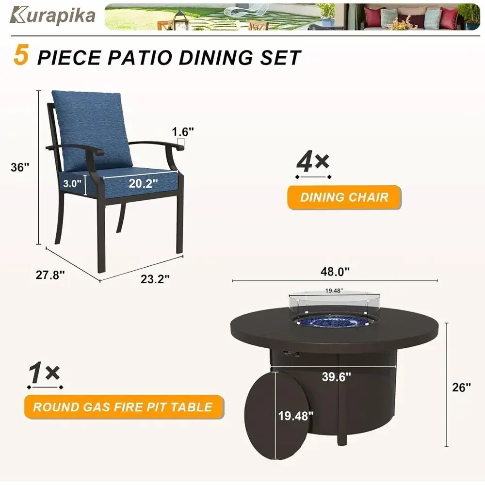 Conjunto de Móveis para Área E - Outdoor Furniture And Fire Pit avaliação e preço