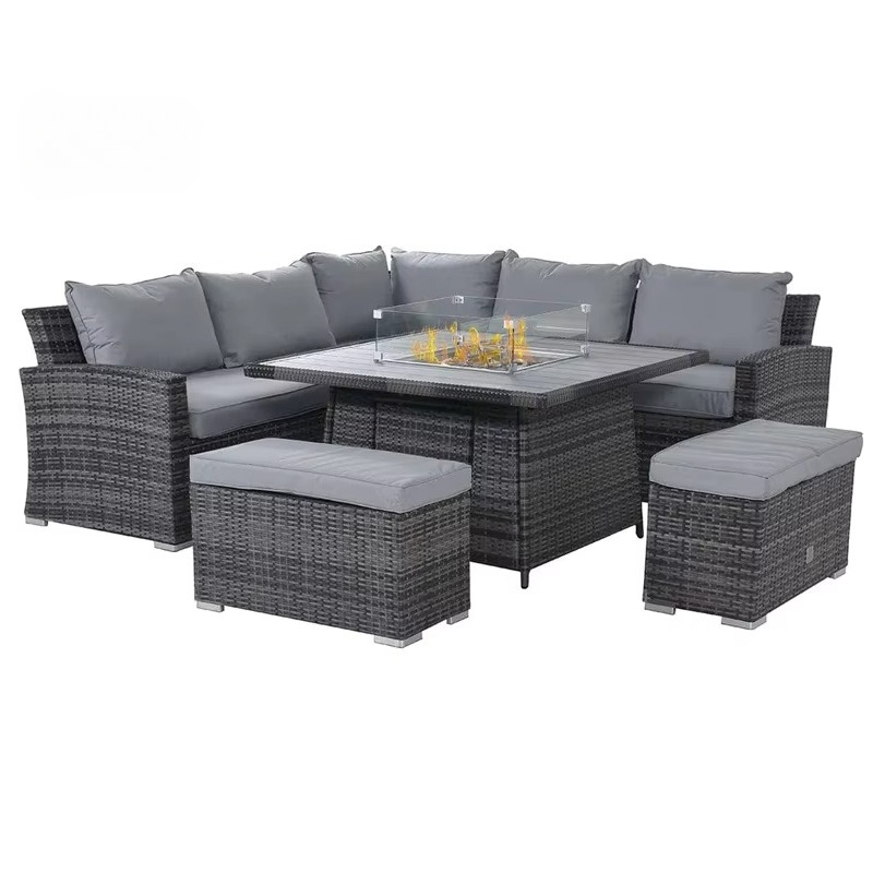 Conjunto de Sofá para Jardim e - Outdoor Furniture And Fire Pit avaliação e preço