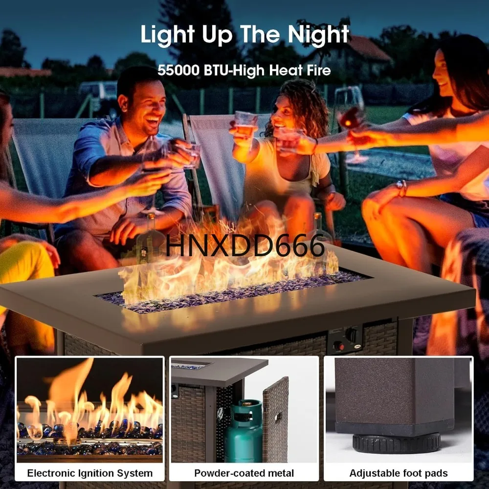 Conjunto de Móveis para Pátio  - Outdoor Furniture And Fire Pit avaliação e preço
