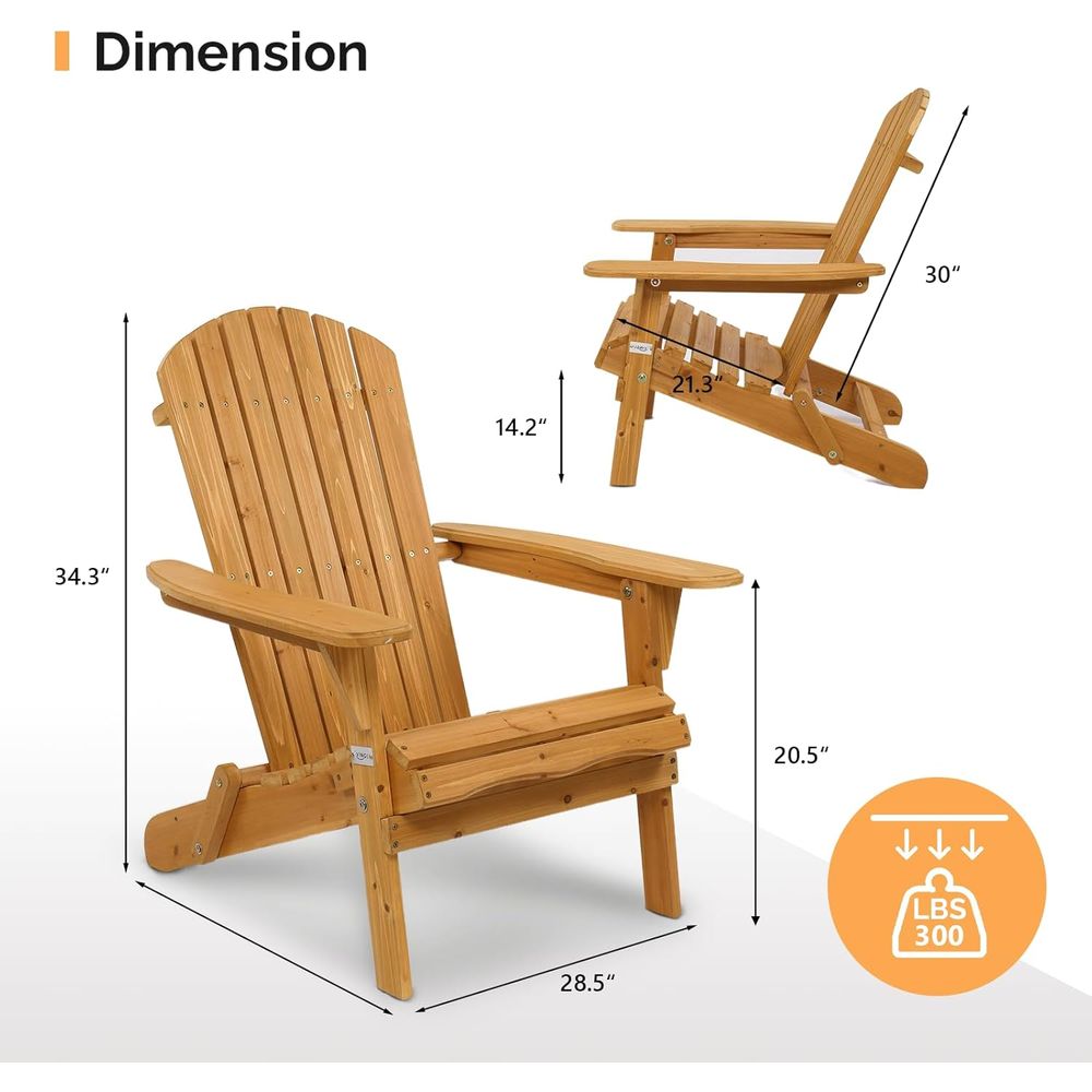 Conjunto de 4 Cadeiras Adirond - Outdoor Furniture Ofo avaliação e preço