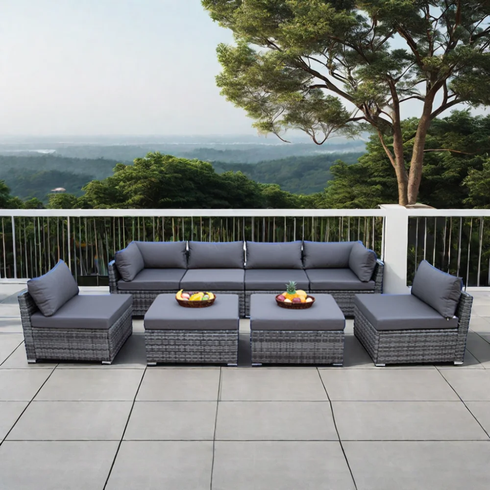 Conjunto de Sofá Contemporâneo - Outdoor Furniture And Fire Pit avaliação e preço