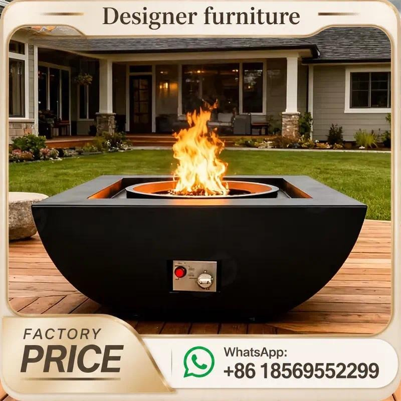 Mesa de Fogo a Gás Personaliza - Outdoor Furniture And Fire Pit avaliação e preço
