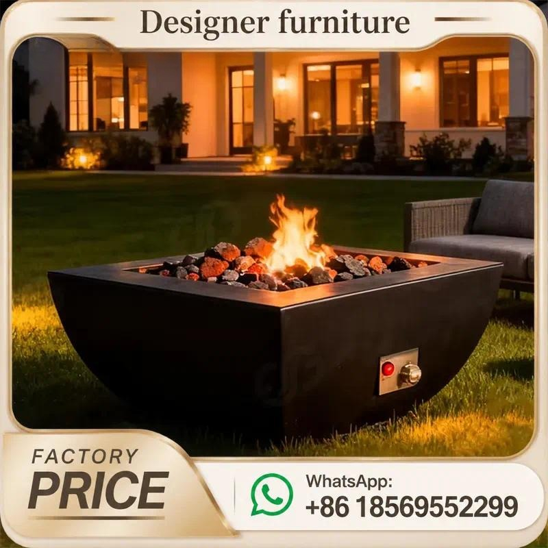 Mesa de Fogo a Gás Personaliza - Outdoor Furniture And Fire Pit avaliação e preço
