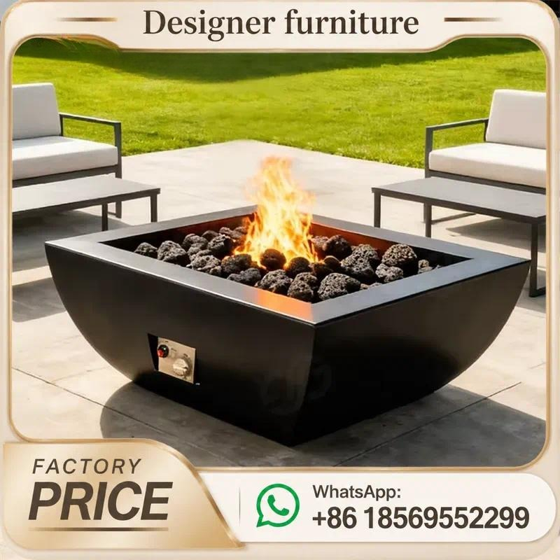 Mesa de Fogo a Gás Personaliza - Outdoor Furniture And Fire Pit avaliação e preço