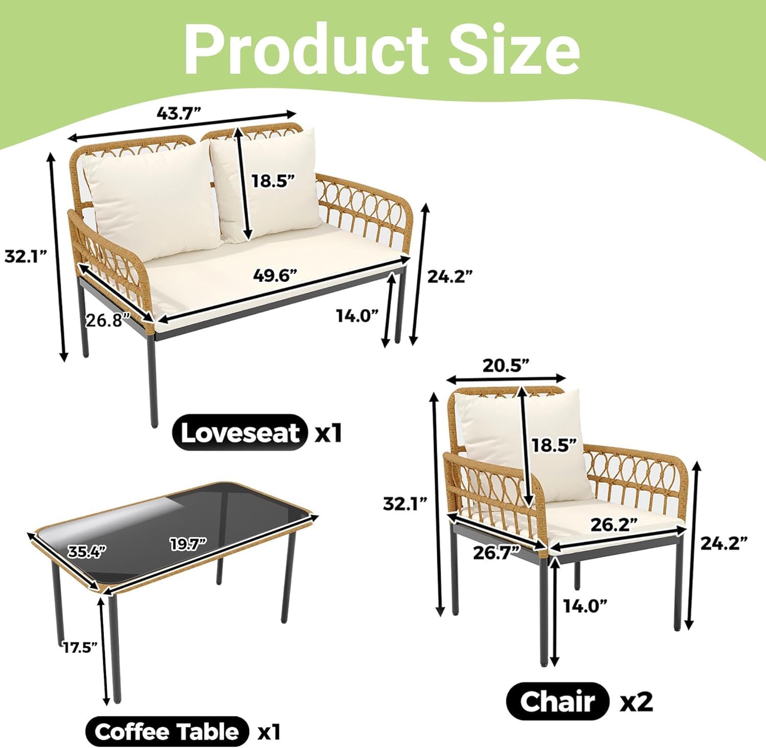 Conjunto de Móveis para Pátio  - Outdoor Furniture Ofo avaliação e preço