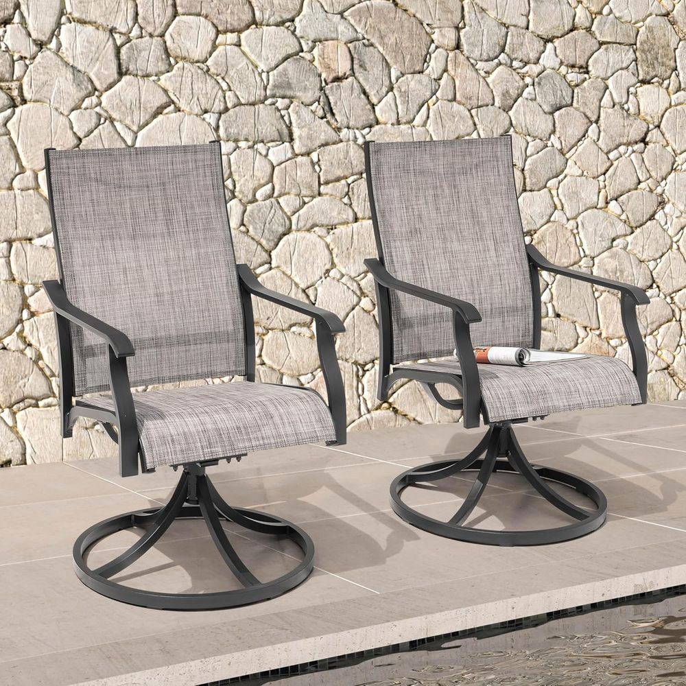 Conjunto de 2 Cadeiras Giratór - Outdoor Furniture Ofo avaliação e preço