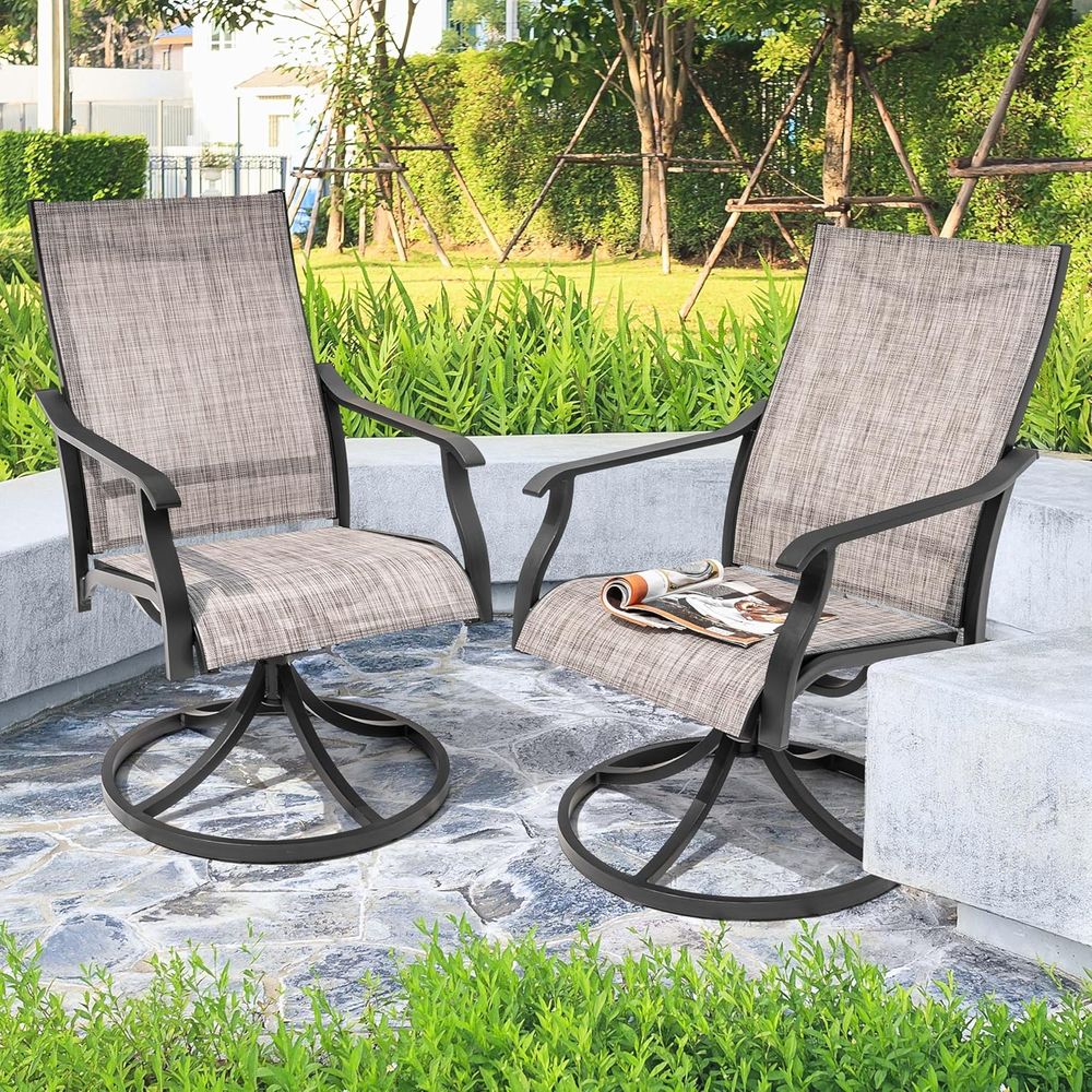 Conjunto de 2 Cadeiras Giratór - Outdoor Furniture Ofo avaliação e preço
