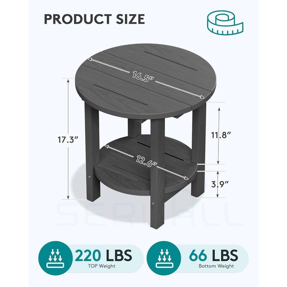 Conjunto de 2 mesas laterais r - Outdoor Furniture Ofo avaliação e preço