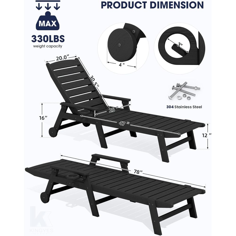 Conjunto de Espreguiçadeiras d - Outdoor Furniture Ofo avaliação e preço