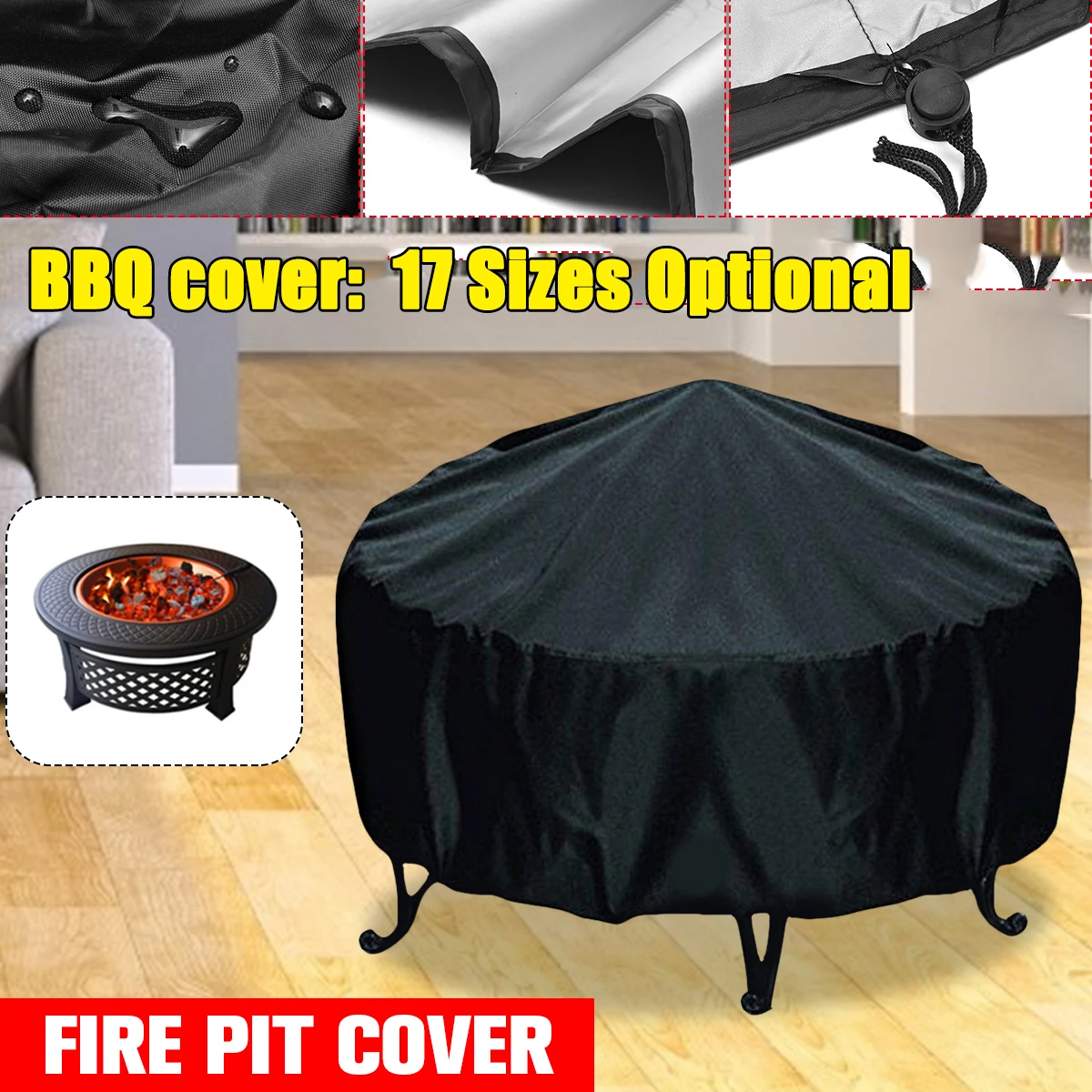 Capa protetora uv preta para f - Outdoor Furniture And Fire Pit avaliação e preço